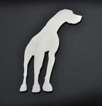 Great Dane Dog Stainless Metal Car Truck Motorcycle Badge Emblem (select size)