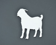 Goat Stainless Metal Car Truck Motorcycle Badge Emblem (select size)