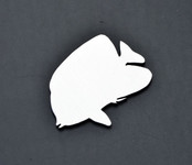 Angel Fish Stainless Metal Car Truck Motorcycle Badge Emblem (select size)