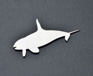 Killer Whale Stainless Metal Car Truck Motorcycle Badge Emblem (select size)