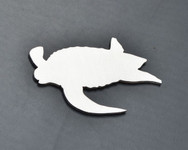 Leatherback turtle Stainless Metal Car Truck Motorcycle Badge Emblem (select size)