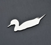 Duck Stainless Metal Car Truck Motorcycle Badge Emblem (select size)