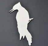 Woodpecker Stainless Metal Car Truck Motorcycle Badge Emblem (select size)