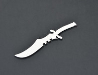 Sword Knife Stainless Metal Car Truck Motorcycle Badge Emblem (select size)