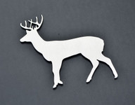 Buck Stainless Metal Car Truck Motorcycle Badge Emblem (select size)