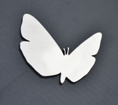 Butterfly Stainless Metal Car Truck Motorcycle Badge Emblem (select size)