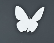 Butterfly v2 Stainless Metal Car Truck Motorcycle Badge Emblem (select size)