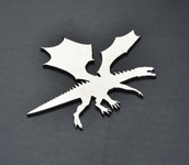 Dragon Stainless Metal Car Truck Motorcycle Badge Emblem (select size)