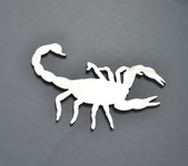 Scorpio Scorpion Zodiac Astrology Stainless Metal Car Truck Motorcycle Badge Emblem (select size)