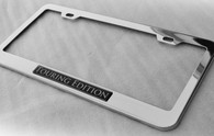 Touring Edition Chrome Stainless Steel License Plate Frame Holder Surround with Mounting Screws & Caps