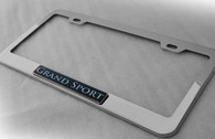 Grand Sport Chrome Stainless Steel License Plate Frame Holder Surround with Mounting Screws & Caps