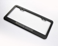 Signature Edition Custom Black License Plate Frame Holder Surround with Mounting Screws & Caps