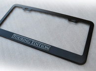 Touring Edition Custom Black License Plate Frame Holder Surround with Mounting Screws & Caps
