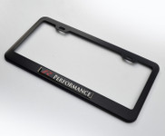 Red R Performance Custom Black License Plate Frame Holder Surround with Mounting Screws & Caps