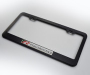 R Performance Custom Black License Plate Frame Holder Surround with Mounting Screws & Caps