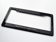 Midnight Edition Custom Real Carbon License Plate Frame Holder Surround with Mounting Screws & Caps