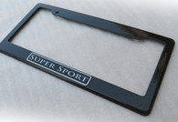 Super Sport Custom Real Carbon License Plate Frame Holder Surround with Mounting Screws & Caps