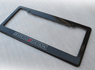 Redline Edition Custom Real Carbon License Plate Frame Holder Surround with Mounting Screws & Caps
