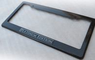 Platinum Edition Custom Real Carbon License Plate Frame Holder Surround with Mounting Screws & Caps