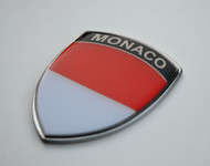 Monaco Metal Crest Badge Emblem 2.5" tall Premium Show Quality