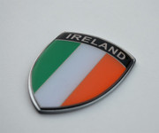Ireland Irish Metal Crest Badge Emblem 2.5" tall Premium Show Quality