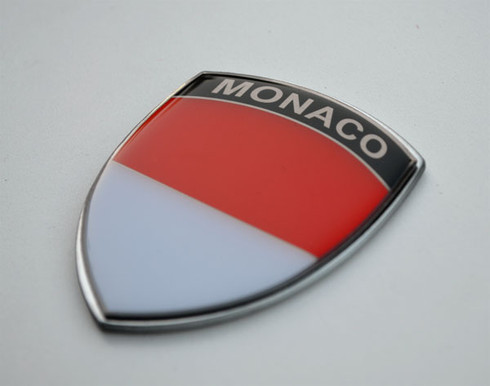 Monaco Metal Crest Badge Emblem 1.5" tall Premium Show Quality