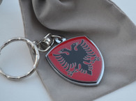 Albania Albanian Metal Keychain 1.7" Tall Premium Show Quality