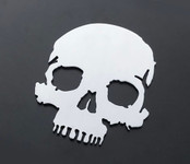 Skull Head Badge Emblem Metal Car Truck Motorcycle
