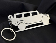 Custom Stainless Steel Keychain for Hummer H2 Enthusiasts