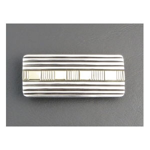 14k Gold Sterling Silver Money Clip By Bruce Morgan Mc140 - 