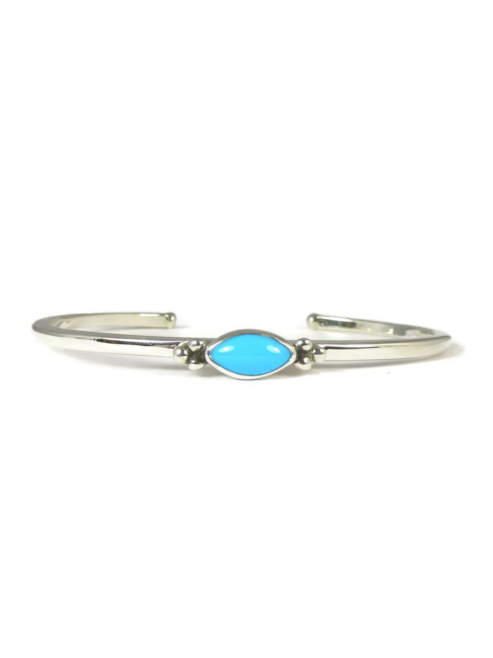 Dainty Sleeping Beauty Turquoise Bracelet (BR4492) - Southwest Silver ...