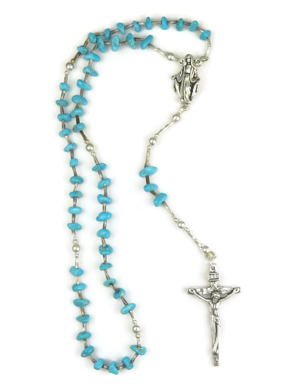 turquoise rosary beads 12