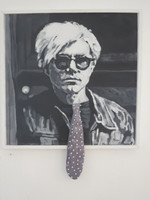 "Andy Warhol," Marlys Fuego #5935. 2009. Mixed media/acrylic on canvas. 23" x 18.75".