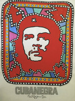 Goire (Suitberto Goire Castilla) #2418B. "Cubanegra," 2000. Acrylic on heavy paper. 27.5 x 19.5 inches. 