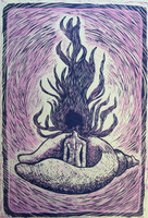 Diana Balboa,  Untitled, 1987. Screenprint, edition 75/150. 21.5" x 15,25" #2860