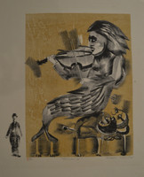 Leonel Lopez-Nussa  #3140. 'Musica 41,"  1974. Print edition 4 of 10. 16 x 13 inches. SOLD!