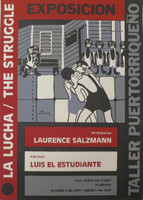 El Estudiante (Luis Joaquìn Rodríguez Ricardo)  "La lucha/the struggle," 2001. Silkscreen print. 27.5" x 19.5"  #3531A