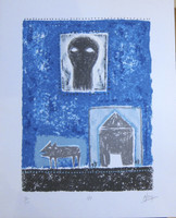 Roberto Diago #5217. Untitled, 2009. Serigraph print editon 13/50. 17 x 13.5 Inches. 