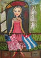 Sandra Dooley, "Sandy," 2014. Acrylic on canvas. 14" x 10"   #8067 (SL) 