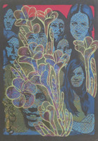 Raul Martinez #724. Untitled, N.D. Silkscreen. 26 x 18 1/4 inches.