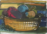 Lester Campa  #6387 (SL) Untitled, 2004. Watercolor on paper. 13.75 x 19.5 inches.