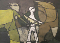 Mederox (José Mederos Sigler) #745. Untitled, 1993. Mixed media on paper. 16" x 23"