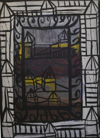 Gorria (Jorge Perugorría Rodríguez) #4857 . Untitled, N.D. Oil on wood. 55 x 80 inches