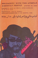 Lázaro Abreu (OSPAAAL) "Solidarity with the African American People," 1968. Offset 30 x 20 Inches. 