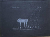 Roberto Diago,     "Lazaro cuidando," 2003. Serigraph print, edition 12/14.                   21.5" x 28.5”                                                                                 #3270