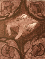 Càceres (Rafael Angel Càceres Valladares) #3543. Untitled, 1995. Etching. 20" x 16"