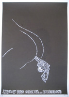 Noel Morera #5243. "Mata que Dios perdona," 2009. Linoleum print.