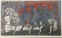 Juan Carlos Rivero #2369. "Narraciones del eterno Carnaval VI," 2000. Etching edition 2/8