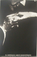 ICAIC (René Azcuy Cárdenas), "El Esperado Amor Desesperado," 1977. Silkscreen poster, 30" × 20"