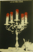 ICAIC (René Azcuy Cárdenas), "La Última Cena," 1977. Silkscreen poster, 30" × 20"